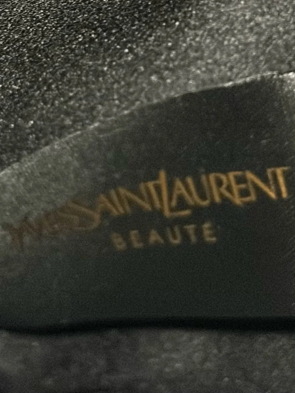 Yves Saint Laurent Beaute Glossy Red Cosmetic Case with Embossed YSL